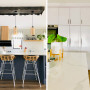 kitchen inspiration, kitchen ideas, kitchen design, interior inspiration, blue kitchen island